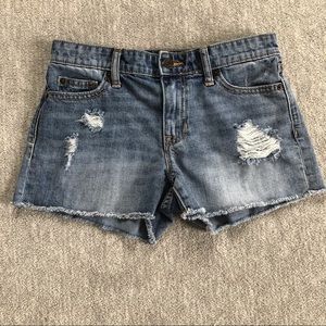 Gap Sexy Boyfriend Denim Cutoff Distressed Shorts